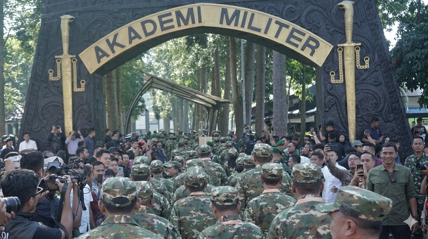 Para Ketua DPRD Se-Indonesia saat memasuki AKMIL Magelang