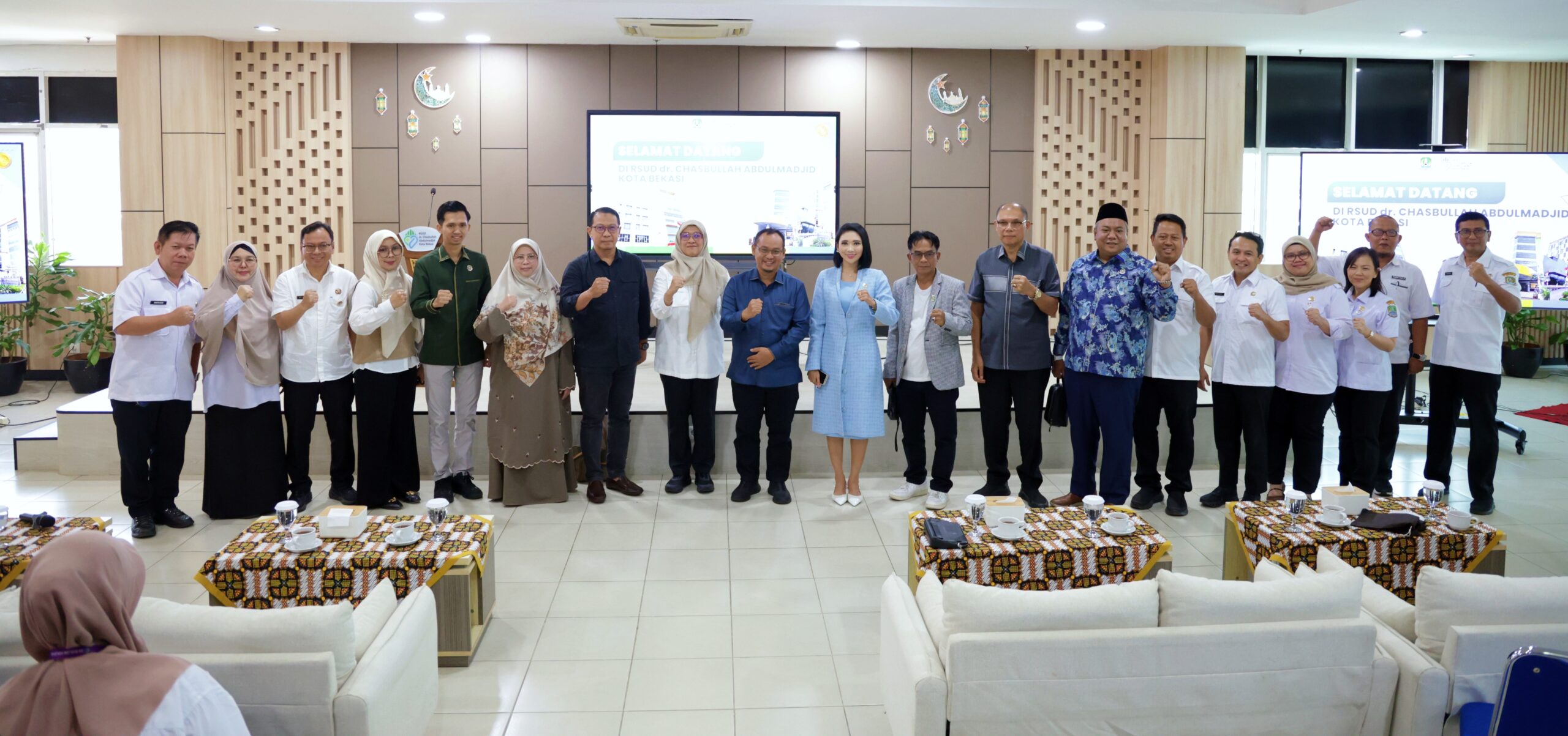 Ketua dan anggota Komisi IV DPRD Kota Bekasi saat sambangi RSUD dr. Chasbullah Abdulmajid