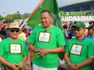 Terlihat Ketua DPRD Kota Bekasi Dr Sardi Efendi bersama Wali Kota Bekasi menghadiri Hari Bermuhammadiyah.