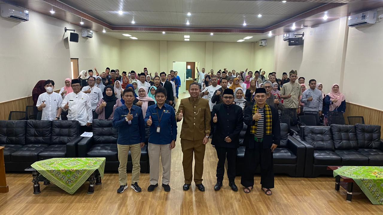 Peserta Sosialisasi Evaluasi Penyelenggaraan Statistik Sektoral (EPSS) Tahun 2026 di Aula Dinas Pendidikan Kota Bekasi.