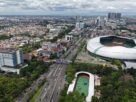 Panorama udara Stadion Patriot Candrabhaga sebagai pusat pengembangan sport city Kota Bekasi.