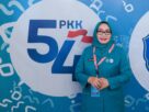 Ketua TP PKK Kota Bekasi Wiwiek Hargono menghadiri Puncak HKG PKK ke-54 Nasional di Makassar.