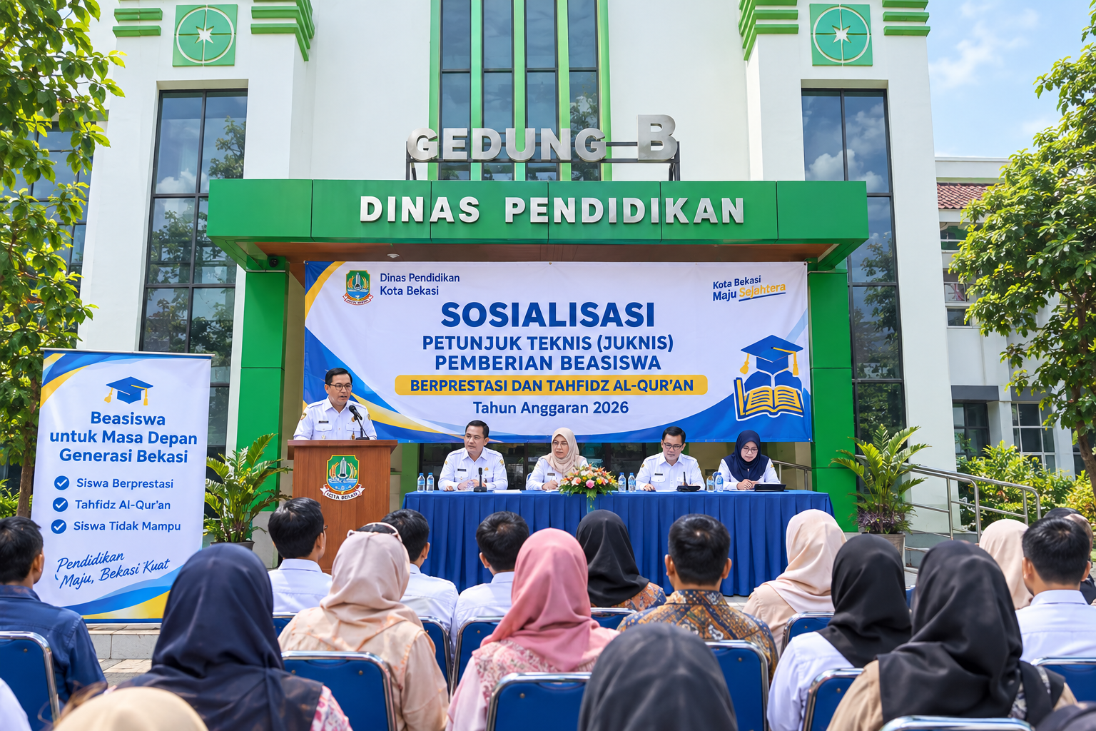 Sosialisasi juknis beasiswa pendidikan Kota Bekasi tahun 2026